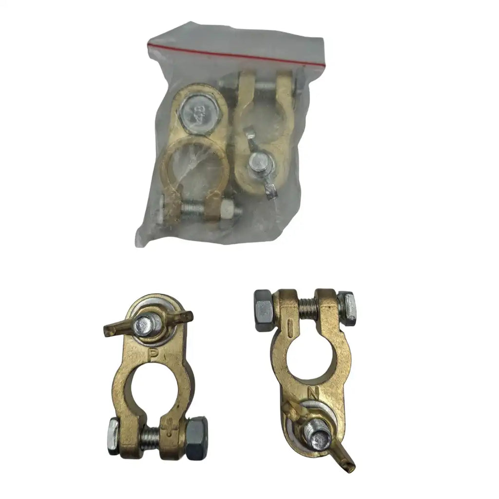 Wing nut battery terminal for quick connection